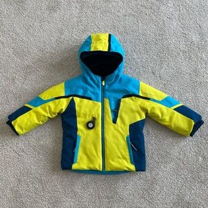 Obermeyer Blue and Yellow Snow /Ski Jacket